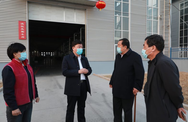 縣委書記劉勇來我公司新廠區 宏恩環(huán)保進行調研